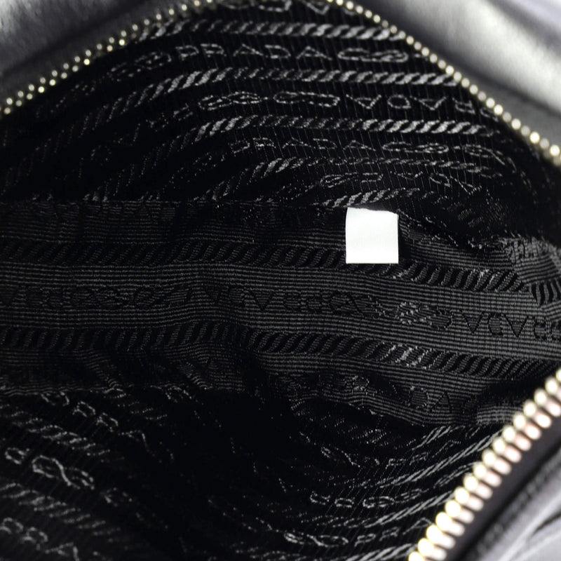 Prada Triangle Logo Wristlet Pouch