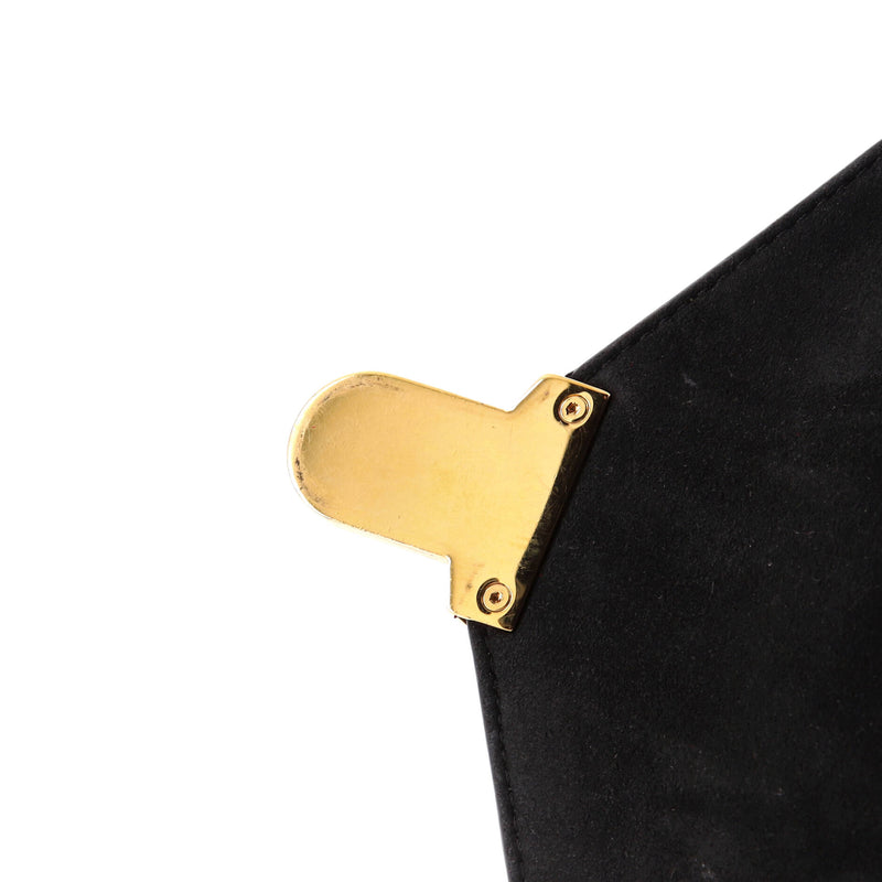Fendi Drawstring Flap Backpack Leather
