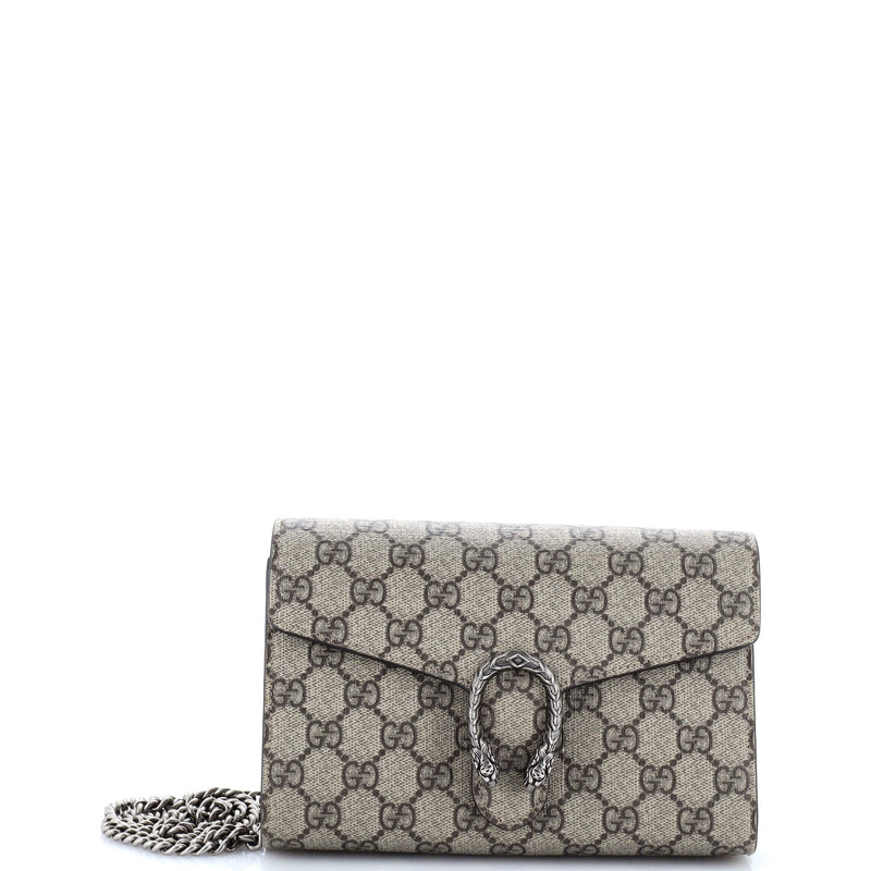 Gucci Dionysus Chain Wallet Gg Coated