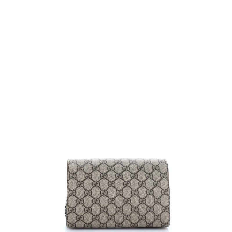 Gucci Dionysus Chain Wallet Gg Coated