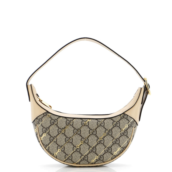 Gucci Ophidia Half Moon Bag Print Gg