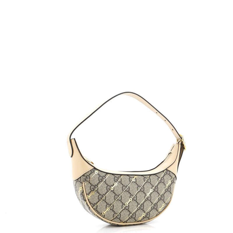 Gucci Ophidia Half Moon Bag Print Gg