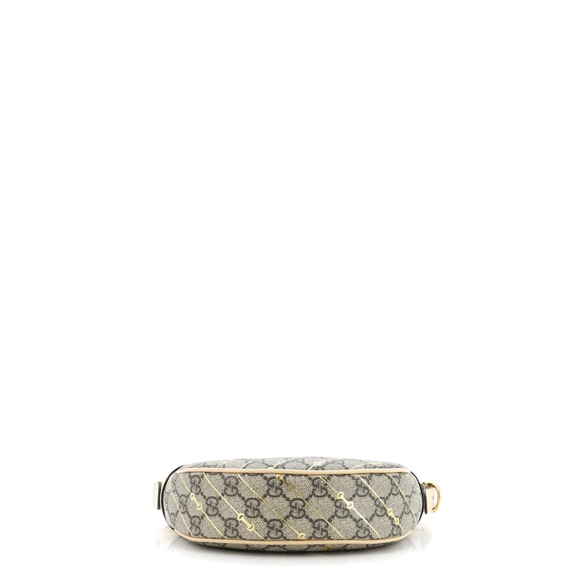 Gucci Ophidia Half Moon Bag Print Gg