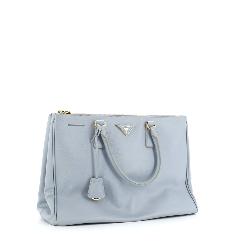 Prada Double Zip Lux Tote Saffiano