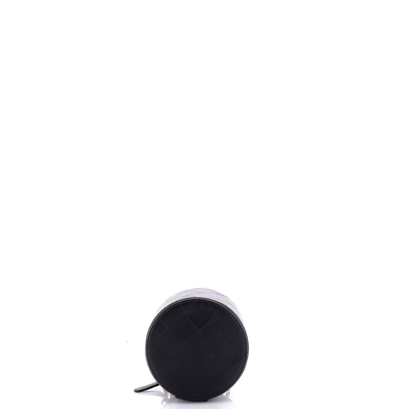 Chanel Cc Round Vanity Case With Chain