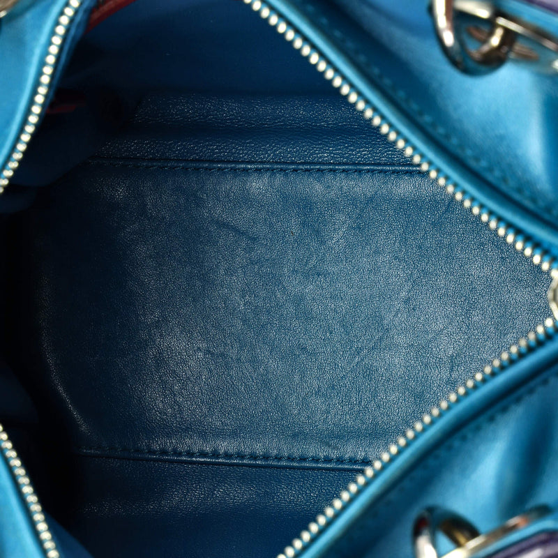 Christian Dior Tricolor Lady Bag Cannage