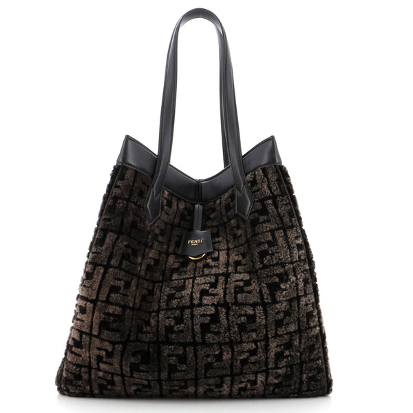 Fendi Origami Tote Zucca Sheepskin Large