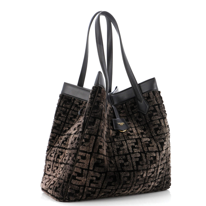 Fendi Origami Tote Zucca Sheepskin Large