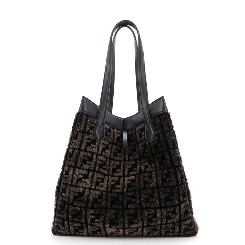 Fendi Origami Tote Zucca Sheepskin Large