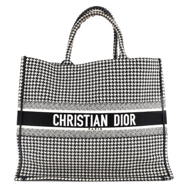 Christian Dior Book Tote Houndstooth