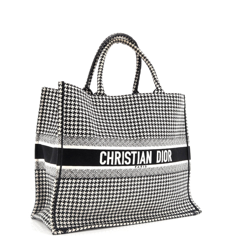Christian Dior Book Tote Houndstooth