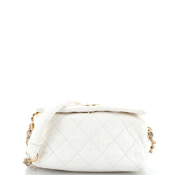 Chanel Cc Links Hobo Quilted Crumpled