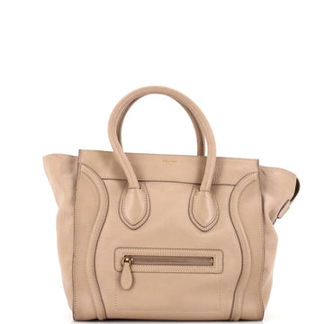 Celine Luggage Bag Grainy Leather Mini