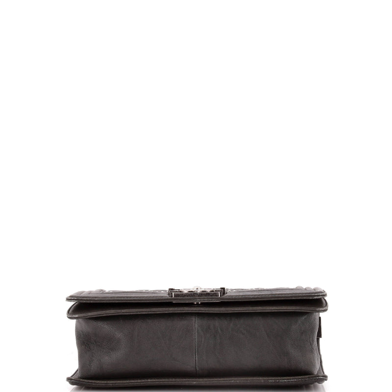 Chanel Boy Flap Bag Studded Quilted