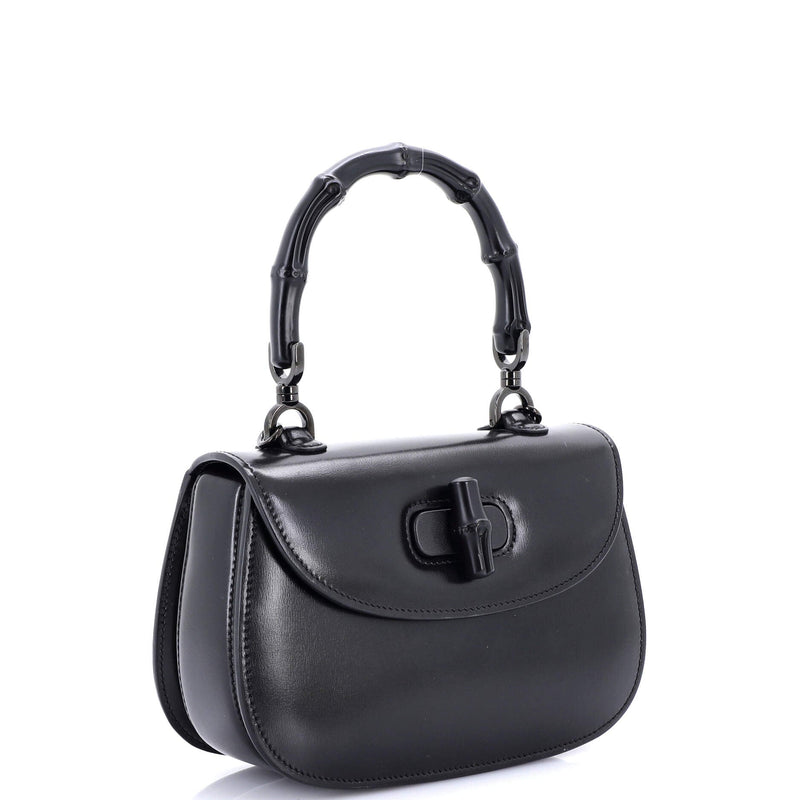 Gucci Bamboo Top Handle Bag Leather