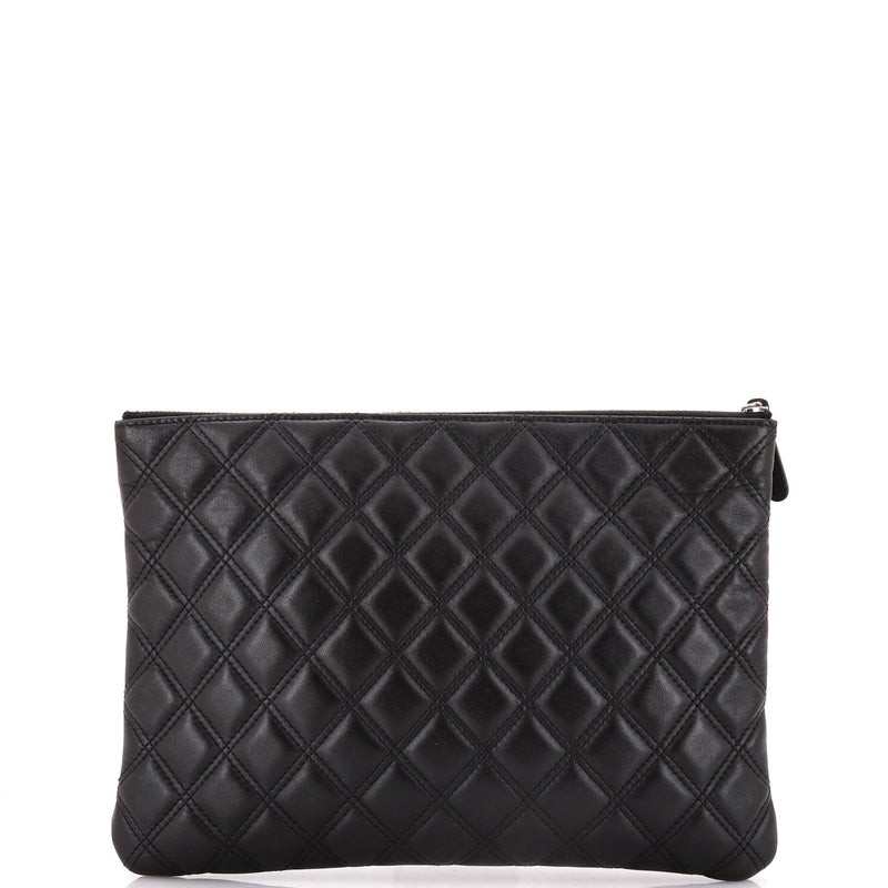 Chanel Double Stitch O Case Clutch