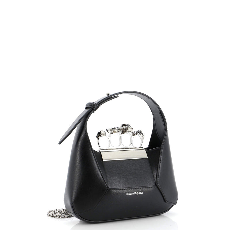 Alexander Mcqueen Jewelled Hobo Leather