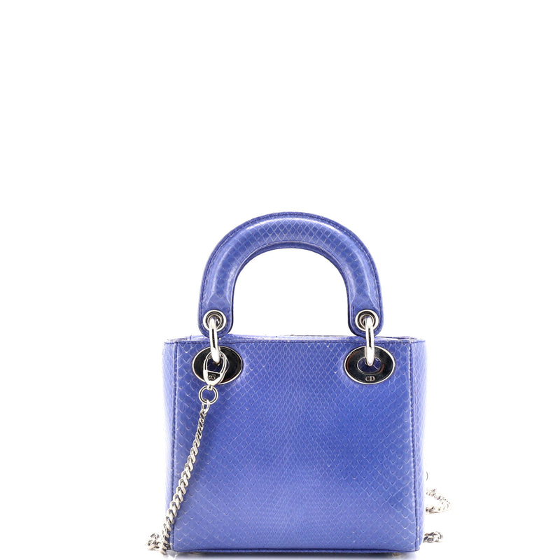 Christian Dior Lady Chain Bag Python