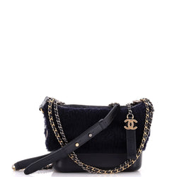Chanel Gabrielle Hobo Shearling And