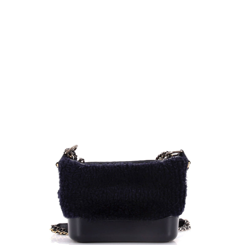 Chanel Gabrielle Hobo Shearling And