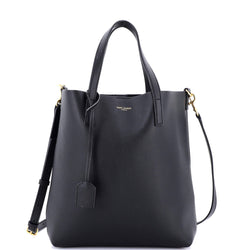 Saint Laurent Shopper Tote Leather Toy
