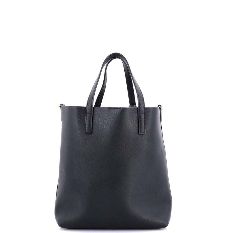 Saint Laurent Shopper Tote Leather Toy