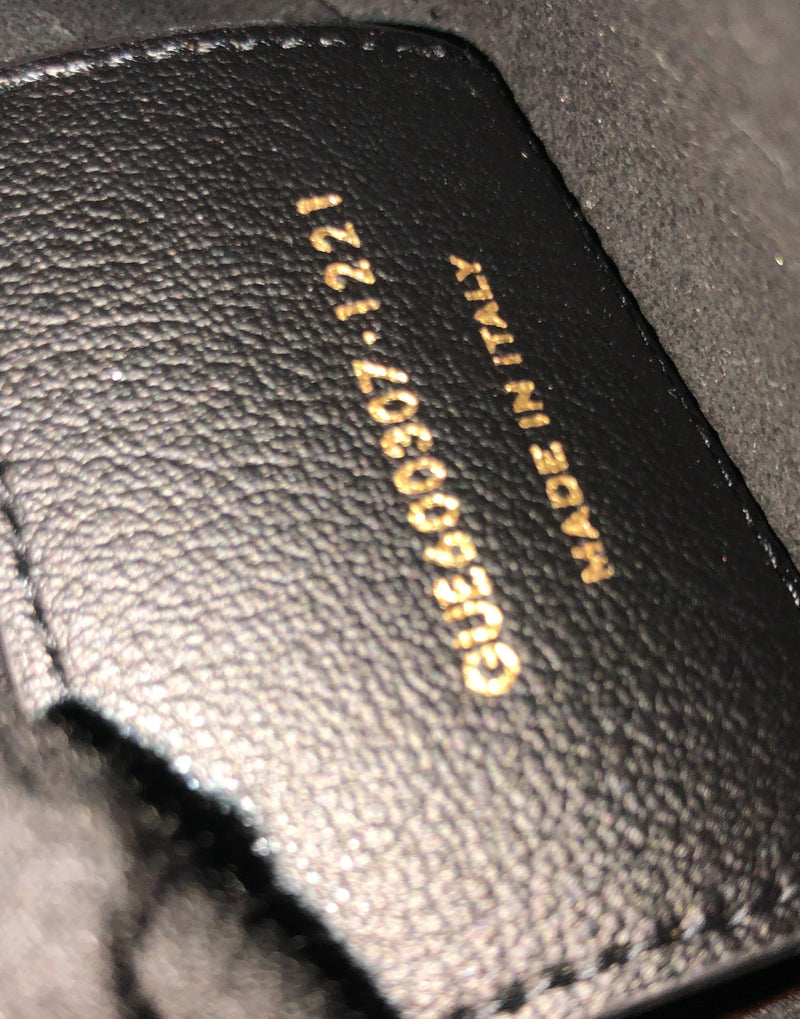 Saint Laurent Shopper Tote Leather Toy