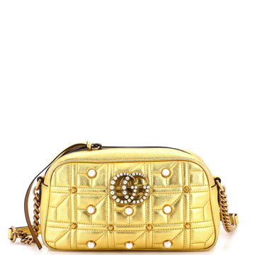 Gucci Pearly Gg Marmont Shoulder Bag