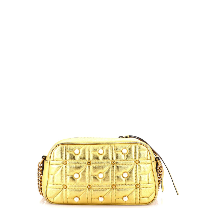Gucci Pearly Gg Marmont Shoulder Bag