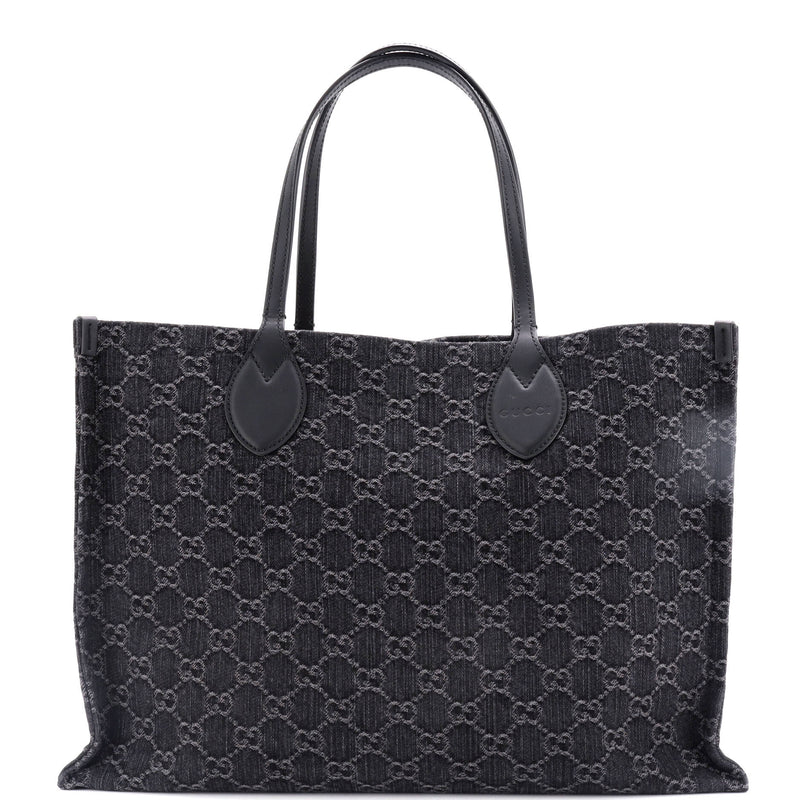 Gucci Ophidia Shopper Tote Gg Denim
