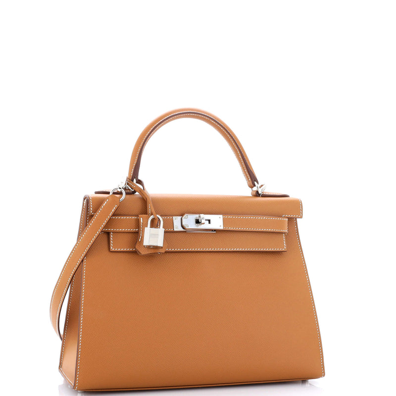 Hermes Kelly Handbag Gold Epsom With