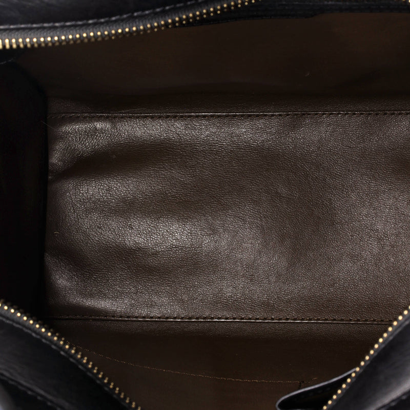 Celine Bicolor Luggage Bag Leather Micro