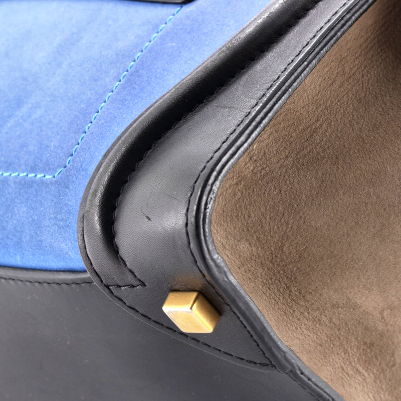 Celine Bicolor Luggage Bag Leather Micro