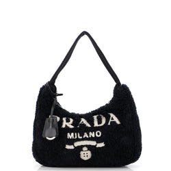 Prada Re-Edition Hobo Terry Cloth Mini
