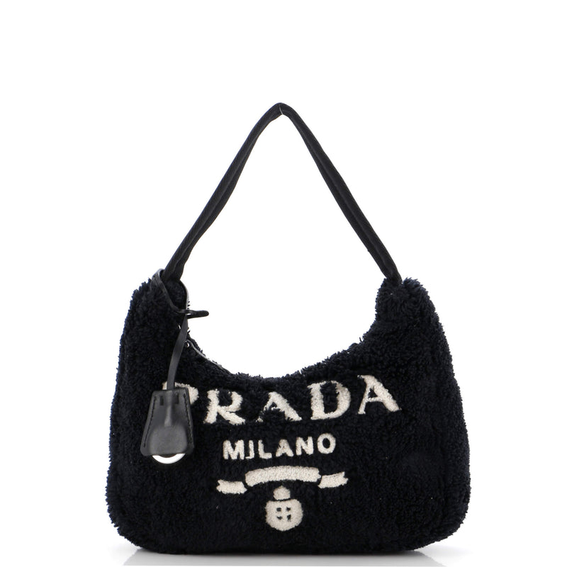 Prada Re-Edition Hobo Terry Cloth Mini
