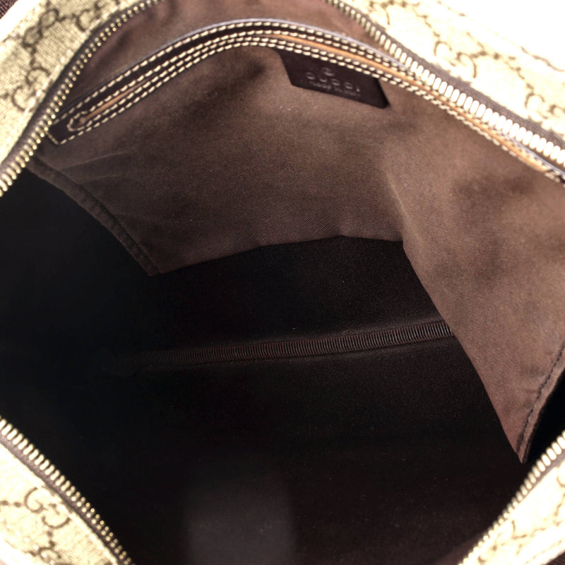 Gucci Zip Top Messenger Bag Gg Coated