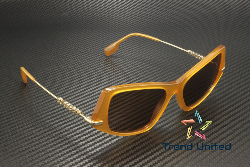 Burberry Yellow Dark Brown 52 Mm Women's