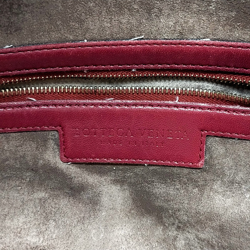 Bottega Veneta Hand Bag Red Leather