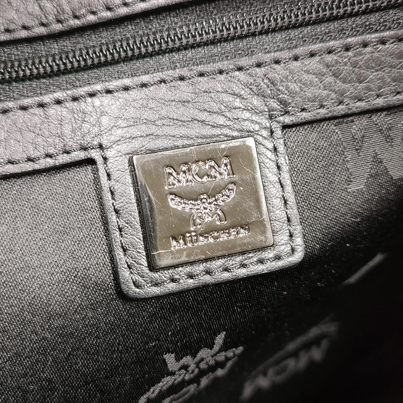 Mcm Backpack Bag Black Pvc