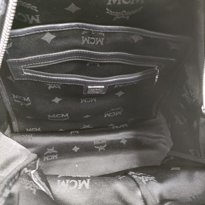 Mcm Backpack Bag Black Pvc