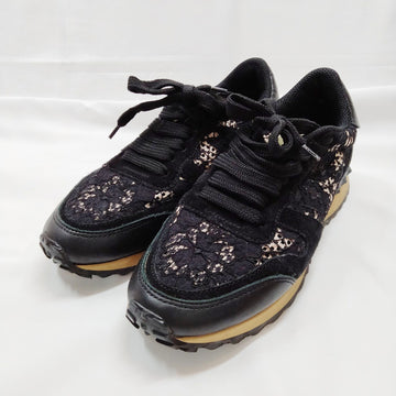 Valentino Sneakers Women Black Cotton