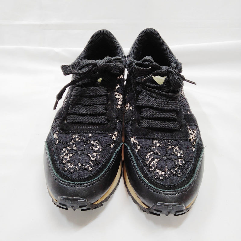 Valentino Sneakers Women Black Cotton