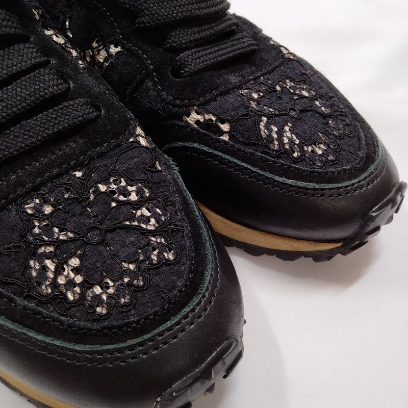Valentino Sneakers Women Black Cotton