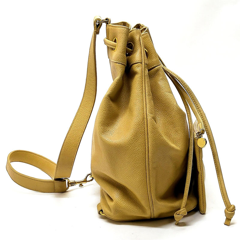Chanel Shoulder Bag Beige Caviarskin