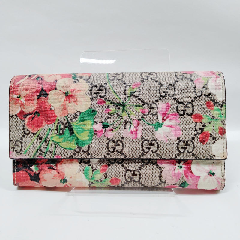 Gucci Long Wallet Brown Pvc