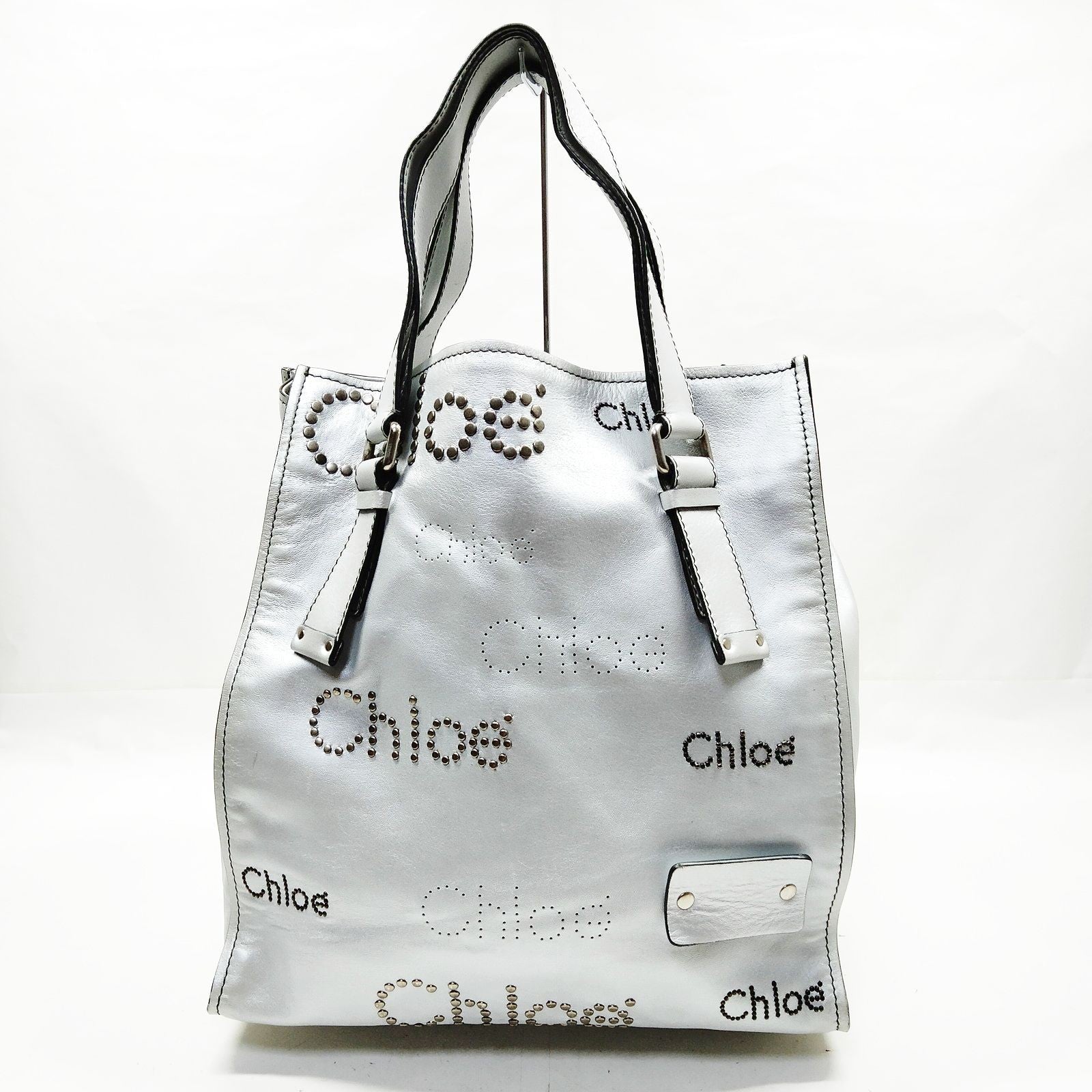 Chloé vintage Grey canvas bag-トイストーリーウッディメディコムトイ