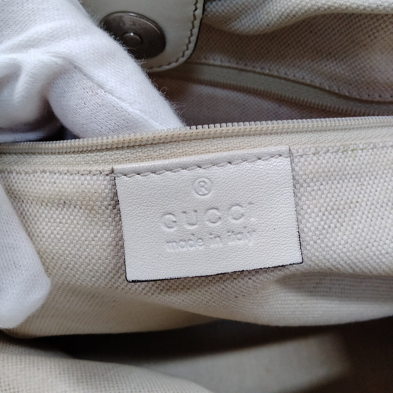 Gucci Hand Bag White Straw