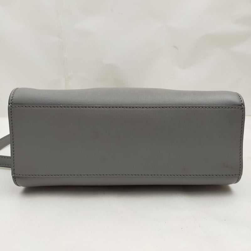 Gucci Hand Bag Gray Leather