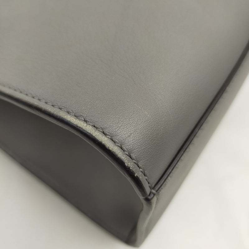 Gucci Hand Bag Gray Leather