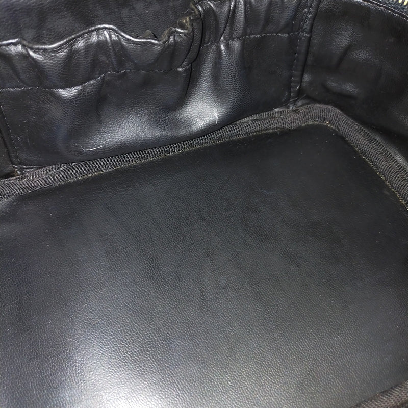 Chanel Vanity Bag Black Leather